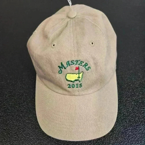 Masters 2015 American Needle Khaki Adjustable Baseball Cap - Picture 1 of 10